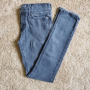 RUDE Super Skinny Faded Dark Blue Jeans